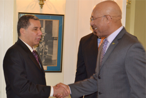 Sir Patrick Receives Former Governor of the State of NY