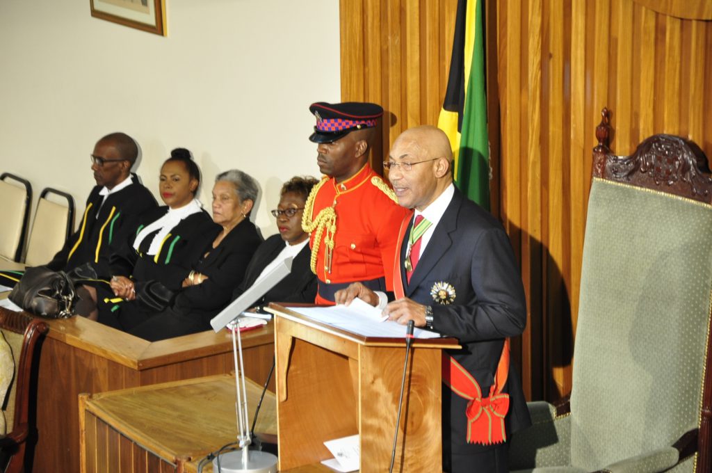 THRONE SPEECH DELIVERED BY GOVERNOR-GENERAL HIS EXCELLENCY THE MOST HON. SIR PATRICK ALLEN ON, GCMG, CD, KSt.J ON AT THE OPENING OF PARLIAMENT APRIL 14, 2016