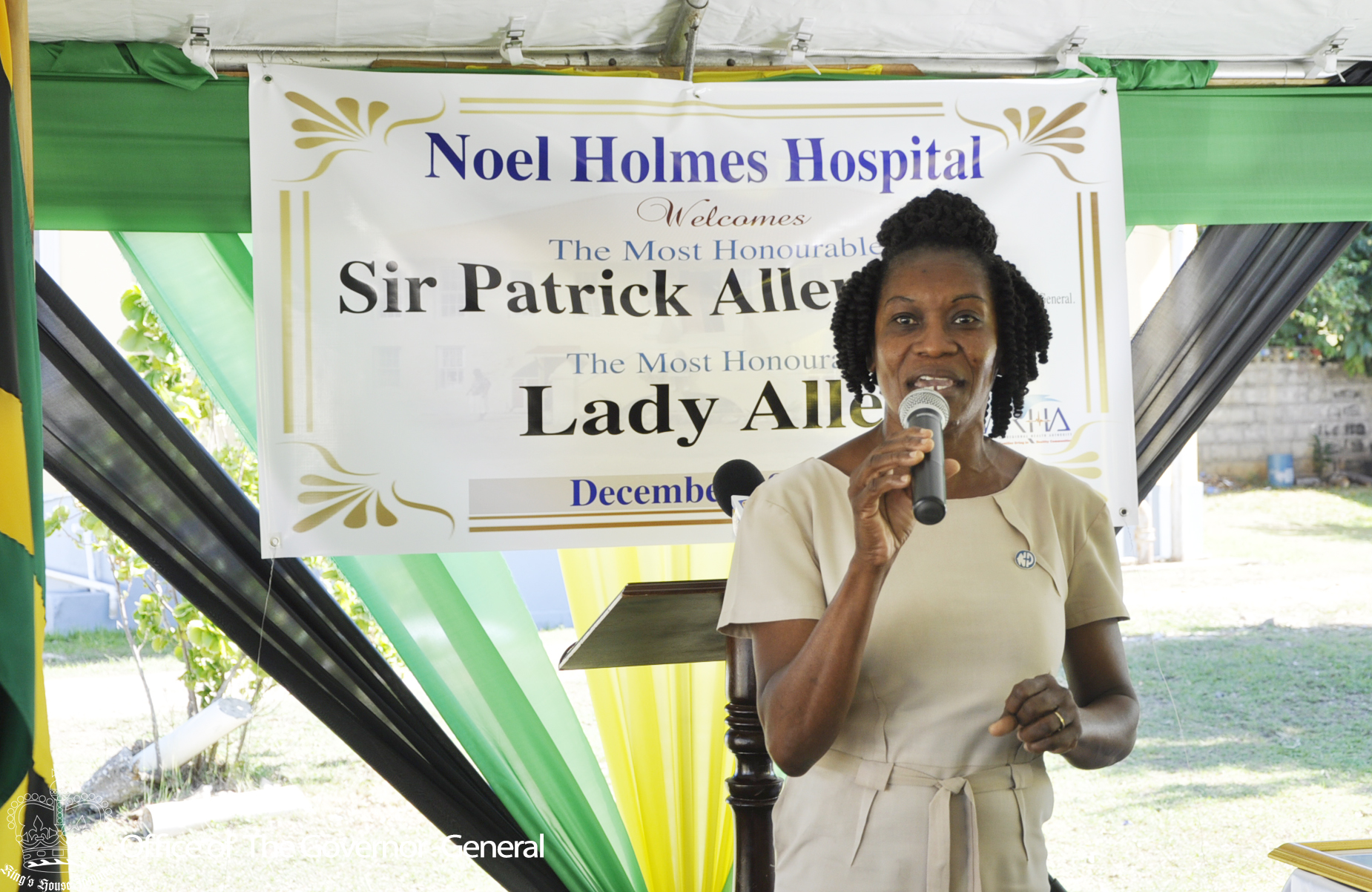 Noel Holmes Hospital Visit 2016 - King's House Jamaica