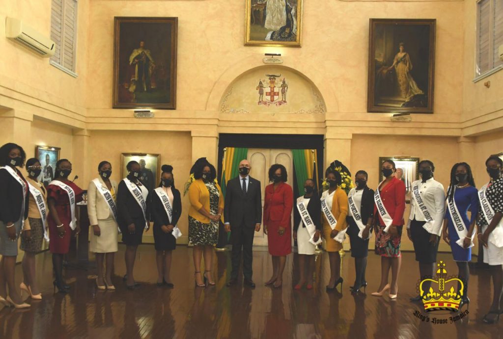 Miss Jamaica Festival Queens Visit The Governor-General